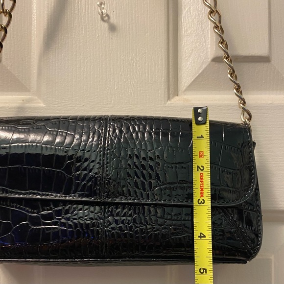 NWOT Liz Claiborne Y2K Retro Vintage Croc Embossed bag - Picture 4 of 7
